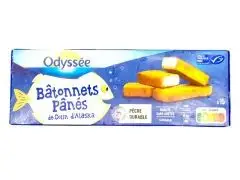 Bâtonnets Pânés de Colin d'Alaska x15 450g - ODYSSÉE