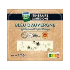 Fromages bleu auvergne 125g - ITINÉRAIRE DE NOS RÉGIONS
