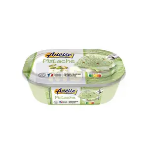 Crème fraîche en pot pistache ADELIE, 532 g