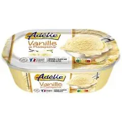Adélie bac de crème glacée vanille 478g