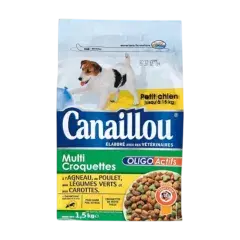 Croquettes viandes et légumes pour petit chiens 1,5kg - CANAILLOU