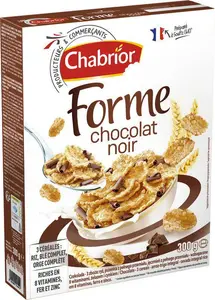 Céréales Forme Chocolat Noir - Chabrior - 300 G