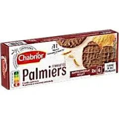 Palmiers nappés au chocolat au lait 100g - CHABRIOR