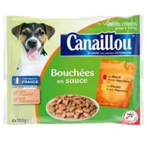 Intermarché - Pâtée pour chien 4×100g – CANAILLOU