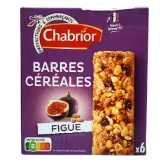 Barres de céréales à la figue x6 126g - CHABRIOR