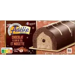 Adélie Bûche glacée chocolat fleur de sel et noisette 527g
