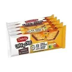 Biscuits tablette de chocolat Crak n' Choc 135g - CHABRIOR
