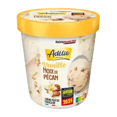 Adélie pot de crème glacée vanille noix de pécan 400g