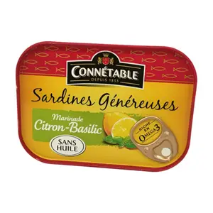 Sardines Généreuses au Citron-basilic Connétable 140G
