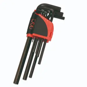 Jeu De 9 Cles Males Long Tete Spherique 1.5 A 10 Mm Sur Ratelier Marque Sam
