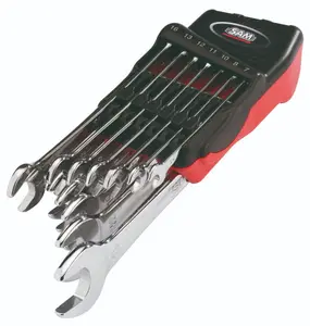 Jeu De 12 Cles Mixtes De 7 - 24 Mm Sur Râtelier Marque Sam Ref Gcj021005