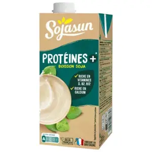 Boisson au soja riche en protéines 75cl - SOJASUN