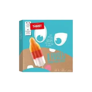 Thiriet bâtonnets de glace fusées citron fraise abricot 8x60ml