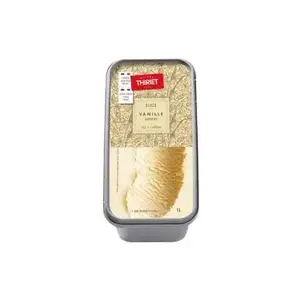 Thiriet bac de crème glacée vanille bourbon 1L