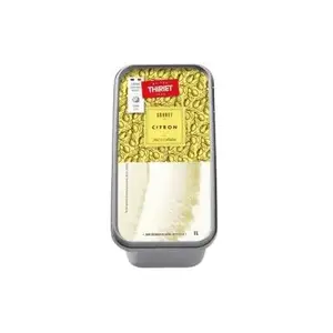 Thiriet bac de crème glacée sorbet citron 1L