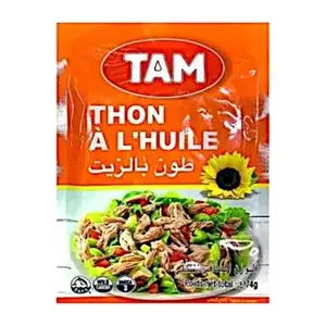 Thon en morceaux à l'huile de tournesol 74g - TAM
