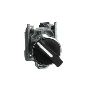 Bouton Tournant Manette Harmony Xb4. Diam 22. 2 Positions Fix. Noir. 1F