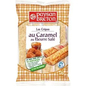 Crêpes caramel beurre salé x6 230g - PAYSAN BRETON