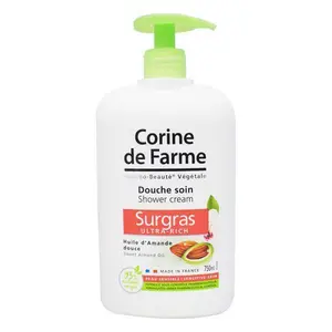 Douche soin Surgras huile d'amande douce 750ml - CORINE DE FARME