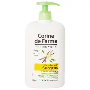 Douche soin sugras à l'extrait de vanille peau sensible 750ml - CORINE DE FARME