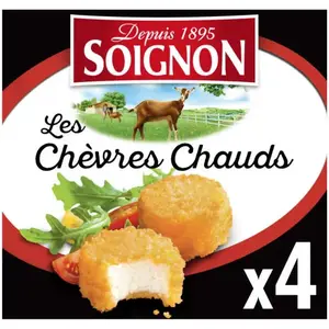 Fromage de chèvre panes 4x25g - SOIGNON