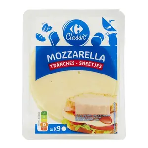Mozzarella en Tranches Carrefour 200g 9 tranches