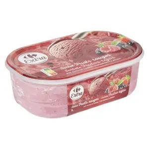 Crème Glacée Fruits Rouges Carrefour Extra 1L