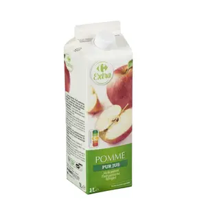 Brique de Pur Jus de Pomme Carrefour Extra 1L