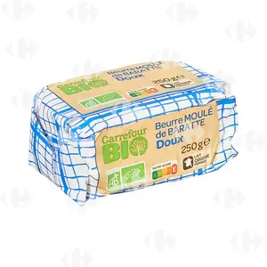 Beurre Doux Bio de Baratte Carrefour Bio 250g