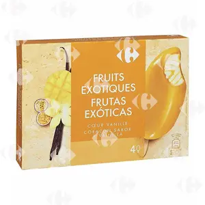 Bâtonnets de Glace Fruits Exotiques Carrefour 4x100ml