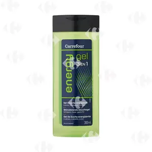 Gel douche énergisant 3 en 1 - Le flacon de 300ml - CARREFOUR (75)