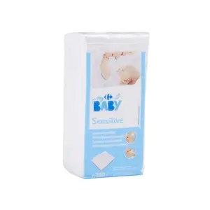 Lot De 100 Cotons Carrés Visage & Corps Pour Bébé