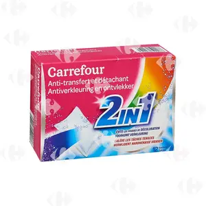 Lingettes Antidécoloration Et Détachant Carrefour 12 unités