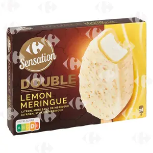 Bâtonnets Glace Citron Meringue Carrefour 4x360ml