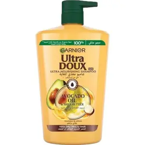 Shampoing à l'huile d'avocat et au beurre de karité 1000 ml - ULTRA DOUX