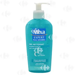 Gel nettoyant purifiance peaux sensibles à imperfections 200ml - MIXA