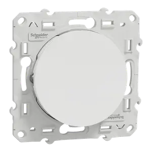 Bouton Poussoir 10A. Odace Blanc