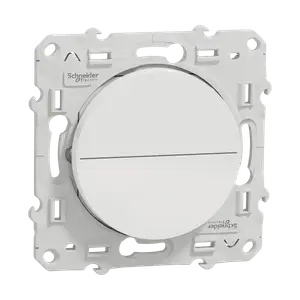 Bouton Poussoir Volet Roulant 3 Positions. Odace Blanc