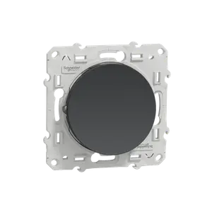 Interrupteur Permutateur 10A. Odace Noir Anthracite