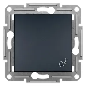 Bouton Poussoir Sonnette Asfora Anthracite