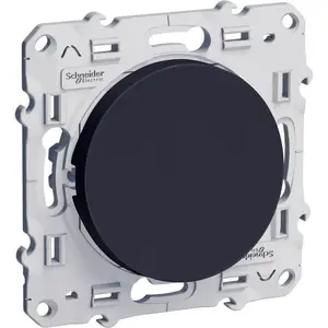Interrupteur Simple Allumage 10A. Odace Noir Anthracite