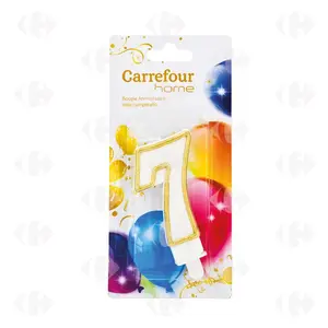 Bougie d'Anniversaire Chiffre 7 Carrefour Home 1 unité