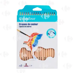 Crayons de Couleur Aquarellables Carrefour 18 unités