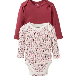 Body pour Bébé Fille Manches Longues Violet 3 pièces