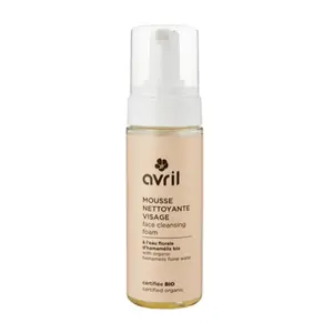 Mousse nettoyante visage certifiée bio