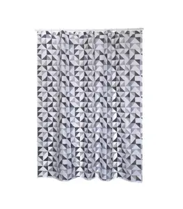 Rideau De Douche En Polyester 180X200 Cm Calula Gris