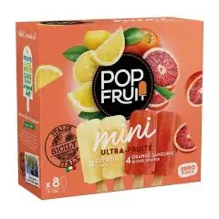 Mini Bâtonnet Ultra-Fruité Citron et Orange x8 - POP FRUIT