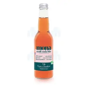 Mona craft soda fraise & framboise bio 33cl