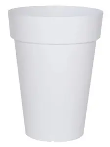 Pot De Jardin Eclipse H:320Mm Blanc Mat