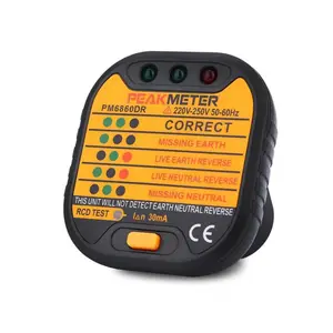 Testeur De Prises 2P+T Et Differentiel Ref.Pm6860Dr